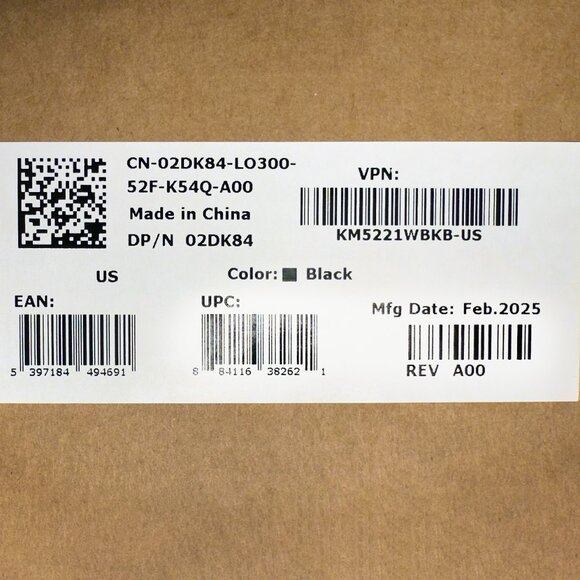 NIB DELL Pro Silent Wireless Keyboard and Mouse - KM5221W - US English - Black - Picture 6 of 8